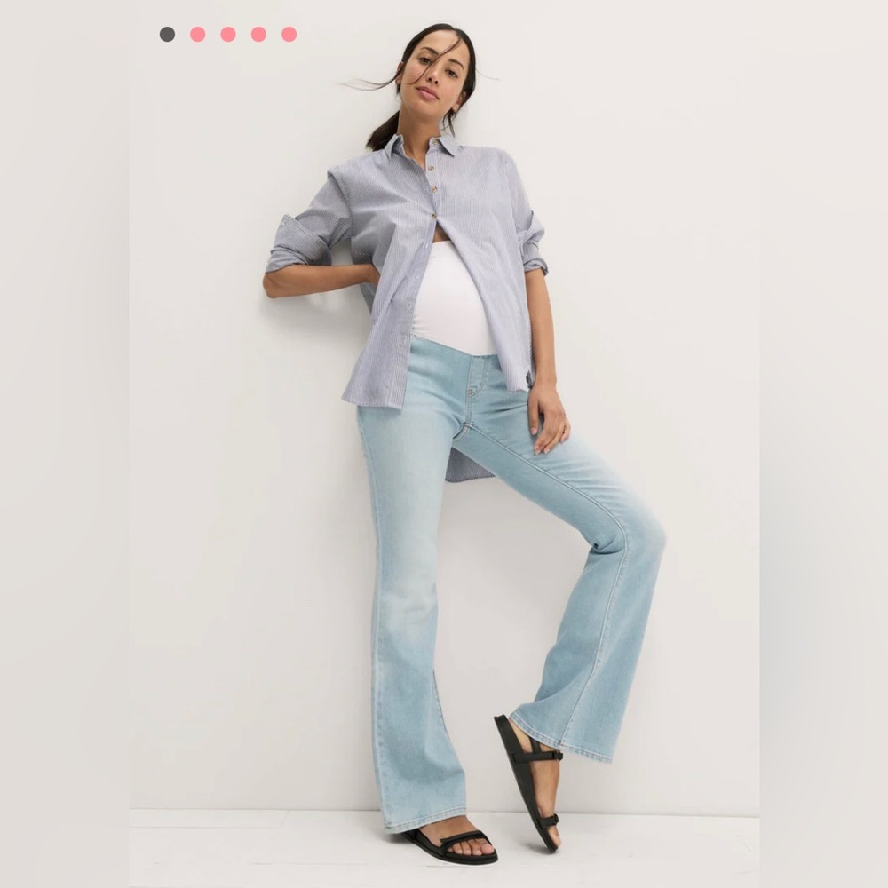 NWT - Hatch Maternity over the bump flare jeans